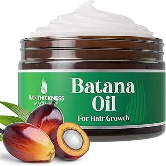 Raw Batana Oil Hair Mask 4oz. Treatment for Dry, Damaged, Curly, Frizzy, or Color-Treated Hair. Batana Mask Butter Supporting Healthy-Looking, Hydrated Strands. for Women, Men. Use Overnight, Leave-in