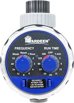 Water Timer Electronic Hose Sprinkler Garden Irrigation Controller Two Dial,No Water Pressure Required