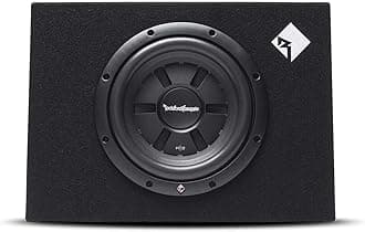 Rockford Fosgate Prime R2S-1X10 Single R2S Slim 10” Shallow Subwoofer Loaded in a Wedge Enclosure with 200 Watts RMS / 400 Watts Max