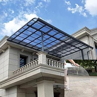 2mm Thick roof Skylight Panels, Polycarbonate Roofing Sheets, Transparent Acrylic Plastic Panels, PC Plastic Panels, Polycarbonate Sheets, Strong and not Easily Deformed.(Clear,3.3 x 23ft)