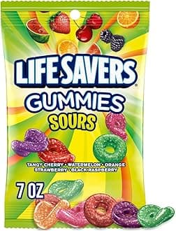LIFE SAVERS Sour Gummy Candy Pack - Gifts & More, Candy Variety Box, 12 Bags of Sour Gummies, Bulk