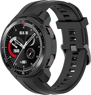 Disscool Full Coverage Case for Honor Watch GS Pro Smart Watch, Soft Anti Drop Protective Case for Honor Watch GS Pro Smart Watch (Black)