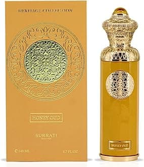 Surrati HERITAGE COLLECTION - HONEY OUD Eau De Parfum Spray 140ML (4.7 OZ) A Rich & Luxurious Fragrance That Combines Spicy Warmth With Floral Elegance.