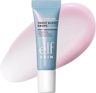 e.l.f. SKIN Holy Hydration! Thirst Burst Drops Mini, Serum For An Instant Radiant Complexion, Made With Hyaluronic Acid, Vegan & Cruelty-Free