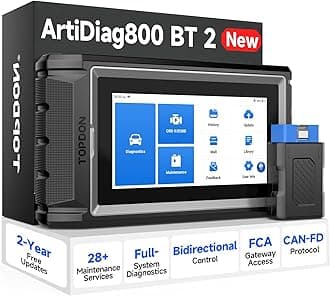 ArtiDiag800 BT Car Diagnostic Tool with all systems diagnosis, OBD2 scanner with 28 Maintenance Services:Oil Reset/EPB/SAS/TPMS/DPF,Wireless Diagnostic Scanner, AutoVIN, Free Lifetime Upgrade.