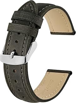 Watch Strap, Vintage Leather Replacement Bracelet, Band Width-14mm 15mm 16mm 17mm 18mm 19mm 20mm 21mm 22mm 23mm 24mm