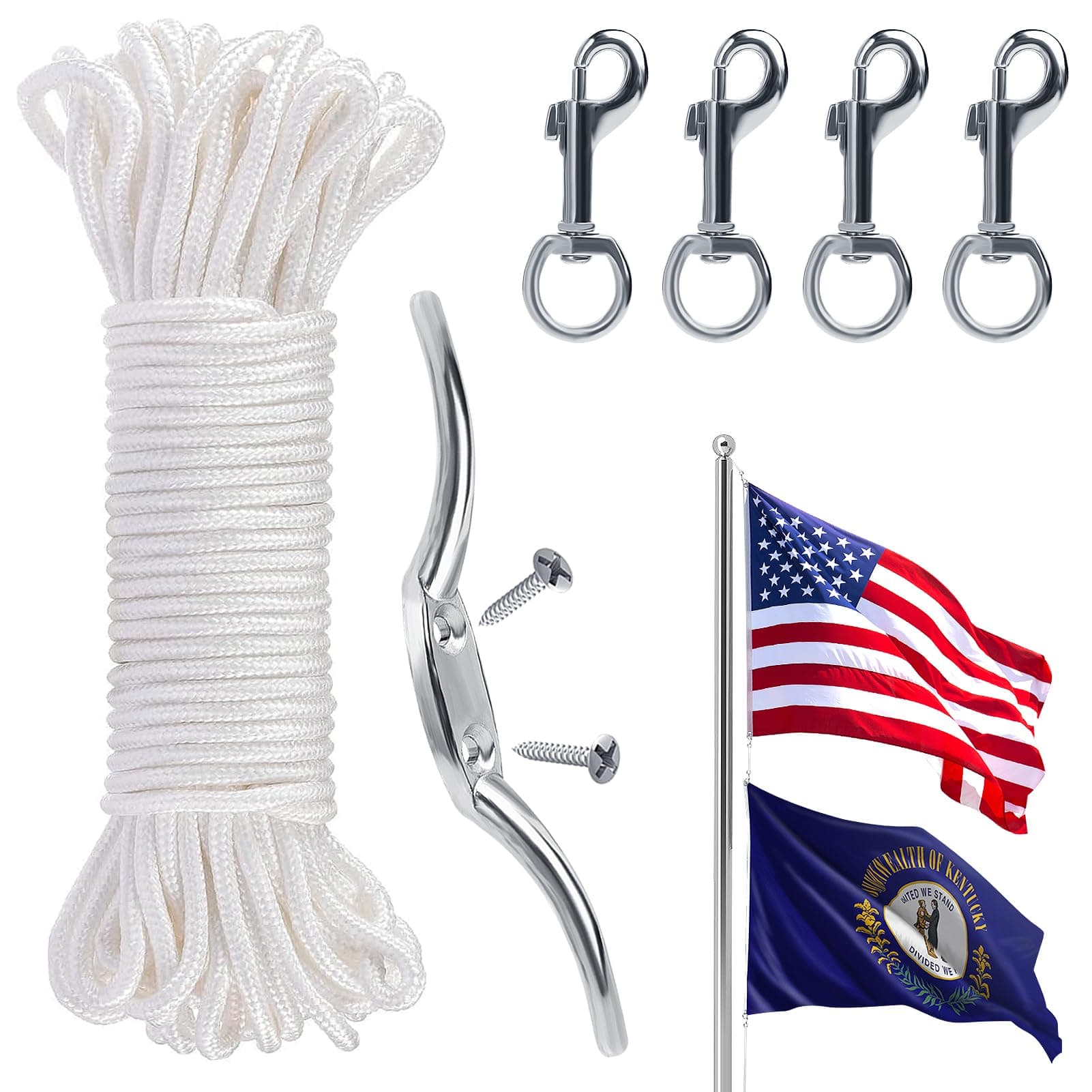 Flag Rope and Clips Kit
