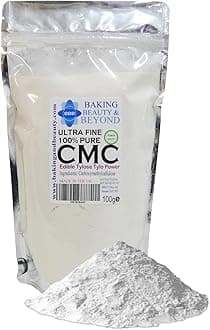 Baking Beauty and Beyond Powerful Edible Tylose Tylo Pure CMC Powder - Gum Tragacanth Glue Powder for Fondant, Gluten Free Gum Powder Perfect for Cake Frosting, Icing Sugar Paste - 100gm (Pack of 1)