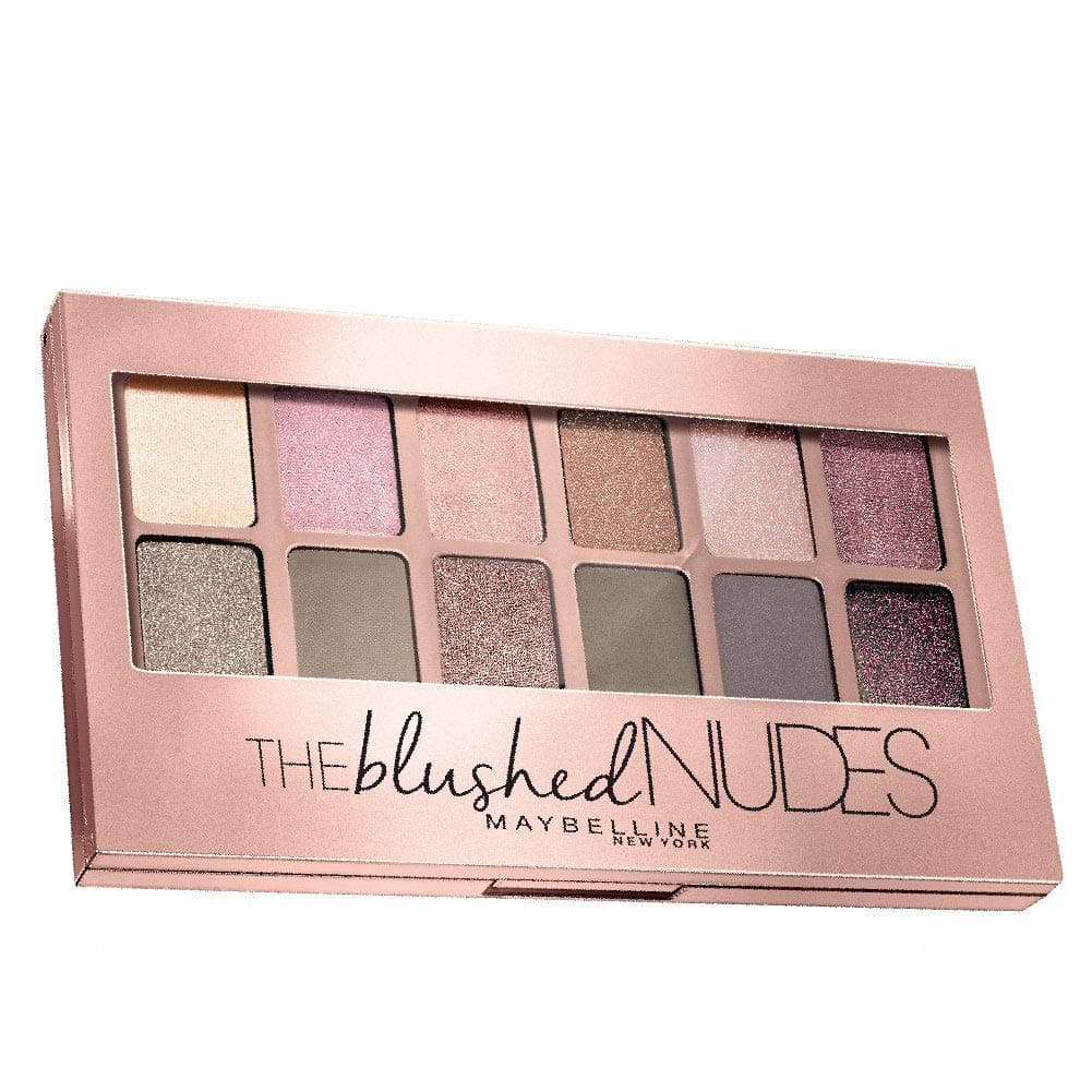 New York The Blushed Nudes Eyeshadow Palette - Blush, 12 Highly Blendable Shades, Matte and Sheen Colours. The Blushed Nudes Eyeshadow Palette comes with Highly Pigmented Formula | 9g