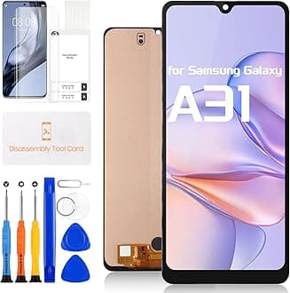 Screen Replacement for Samsung Galaxy A31 A315 LCD Display Touch Screen Digitizer Assembly SM-A315F SM-A315F/DS SM-A315G with Repair Kits (Black,6.4 inch)