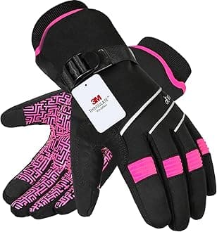 Waterproof & Windproof -30°F Winter Gloves for Men/Women, 3M Thinsulate Thermal Gloves Touch Screen Warm Gloves for Skiing,Cycling,Motorcycle,Running