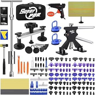 Car Dent Puller Kit, 169PCS Paintless Dent Removal Kit, Hail Dent Repair Kit Can Removal 99% of Car Dents in 30 Minutes for Repairing Big Dents, Small Dents, Dings and Hail Damage