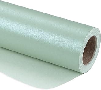 RUSPEPA Mint Matte Wrapping Paper - Solid Color Pearly - luster Paper Perfect for Wedding, Birthday, Spring, Christmas, Baby Shower, DIY Bouquet -17 Inches X 32.8 Feet