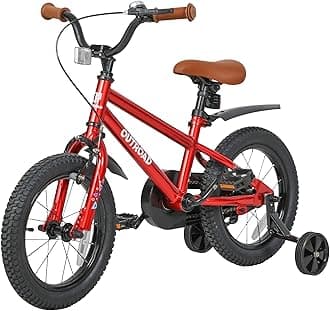Betterland Folding Kids Bike,14/16/18 Inch Children Bicycle with Training Wheels and Dual Handbrakes Toddler Sport Bicycle for 3-9 Years Old Boys and Girls