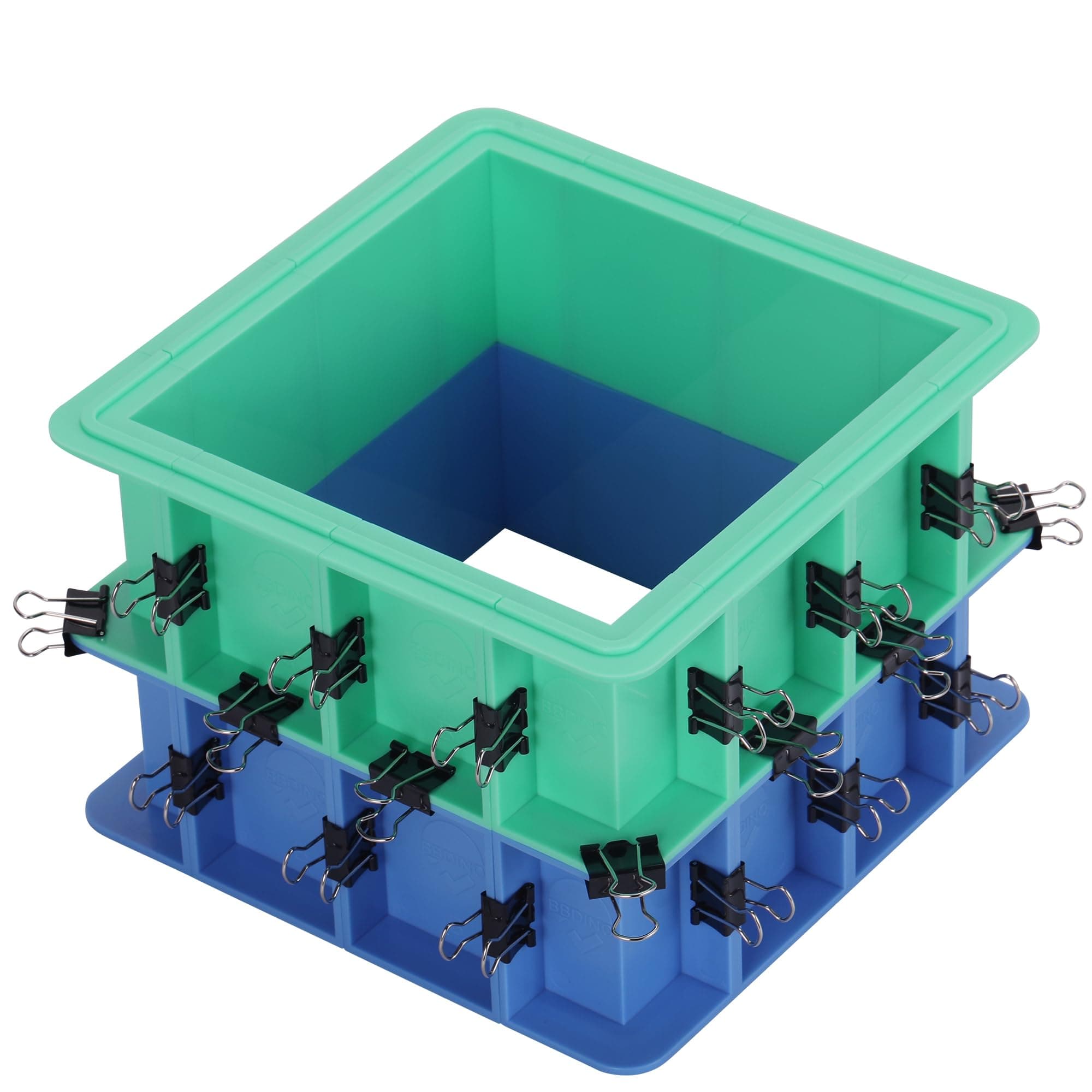 BBDINO Adjustable Mould Housing Kit for Mold Box Making - Stackable & Free Combination Moulding Box- Ideal for Silicone/Soap/Wax/Candle Moulds Making 2 Layers