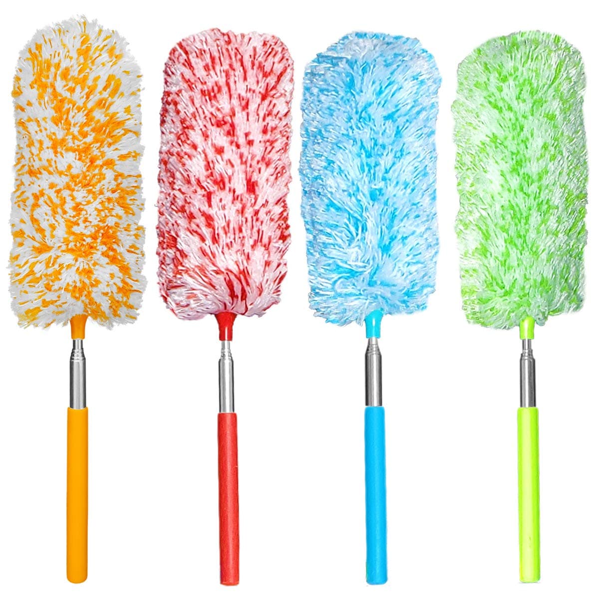 4 Pcs, [Microfiber] Hand [Duster] [Washable] Microfibre Cleaning Tool Extendable [Duster]s for Cleaning Office, Car, Computer, Air Condition