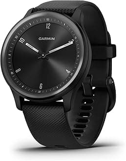 Garmin vívomove Sport, Hybrid Smartwatch with Health and Fitness functions, Hidden Touchscreen Display and up to 5 days battery life, Black (Renewed)