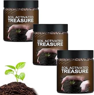 Soil Activated Treasure-You Will Be Amazed! Soil Amendments Plant Flower Fertilizer Activator, Soil Activators for Raised Garden Beds, Organic Soil Improver, Improve Quality (3pcs)