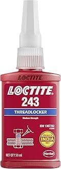 243 Blue 50ml | Medium-strength Threadlocker (M6-M20) | Prevention of loosening | Secure bonding for machinery, engine & vehicles | Thixotropic | High temperature performance | Oil tolerance