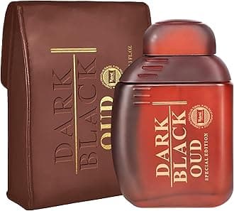 Hybrid & Company Dark Black Oud Subtle Mysterious Invigorating Subtle Scent Mens Perfume,3.4 Fl Oz