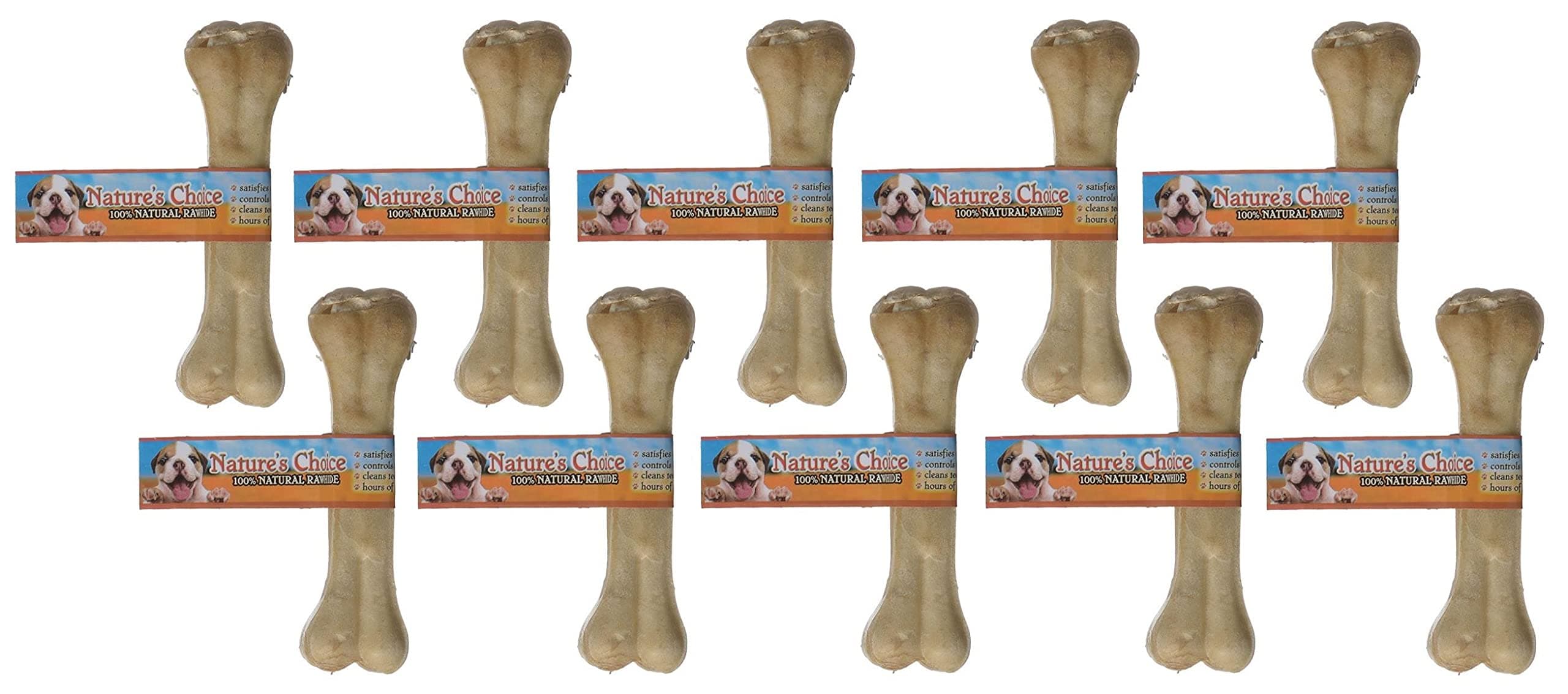 Loving Pets6.5 Pressed Pressed rawhide Bone 10 Count
