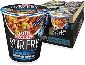 Cup Noodles Stir Fry Noodles Sauce Korean Grill 82ml (Pack of 6)