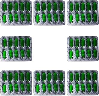 Evion Vitamin E Capsule for Face, Hair, Pimple, Glowing Skin, Dark Circles, Skin Whitening & Control Hair Loss, 400 MG (Pack of 8)