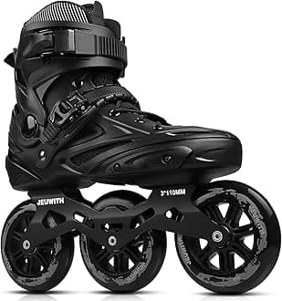 Inline Skates, 3 Wheels 110mm Roller Skates Blades for Adult Women Men, Professional Outdoor Fitness Inline Speed Skates for Unisex