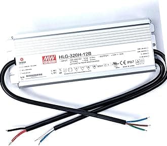 Meanwell Waterproof Current Adjustable 12V 320w 5 Year Warranty LED Power Supply Driver Transformer UL Approved 120 to 12 Volt DC Output