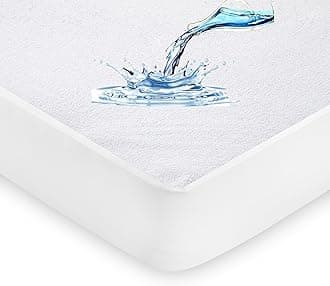 100% Waterproof Bunk Mattress Protector - Extra Deep 40 Cm Stretch Skirt – Bunk (76x190) Cm Terry Towel Mattress Topper – Anti Allergy and Breathable Fitted Mattress Cover. (Bunk(76x190+40) Cm)