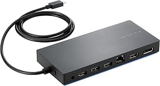 HP USB-C Docking Station G2, Black, USB Interface, Compatible with Desktops
