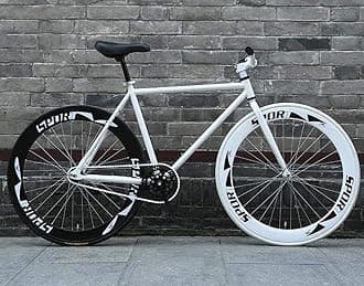 Road Bicycle, 26 inch Bikes, Stripped Back Fixie Brake System, High Carbon Steel Frame, Road Bicycle Racing, Men's and Women Adult,E/D/26 inch