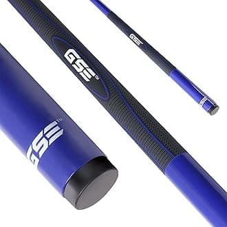 GSE Games & Sports Expert 58" 2-Piece Fiberglass Graphite Composite Billiard Pool Cue Sticks (Several Colors Available, Weight from 18oz, 19oz, 20oz, 21oz)