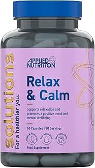 Solutions - Relax & Calm - High Strength Capsules - Best Mood Enhancer - Best Stress Relief - Enhances Mental Wellbeing - (60 Capsules - 30 Servings)