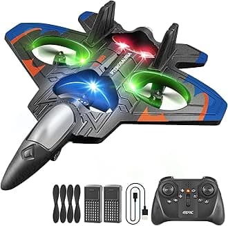 4DRC V32 Foam RC Planes Remote Control Airplanes for Kids Adults 8-16, RC Drone Airplane Helicopter Fighter Jet, 360° Flip, Stunt Roll, Airplane Toy Gifts for Kids Boys Adults Beginners