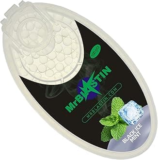 100 Black Ice Mint Crushballs for Filter Insertion, 16 Flavours to Choose Available, Menthol Mint Crush balls, Flavoured Capsules. Click on inserts beads (Black Ice Mint)