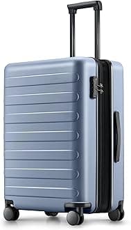NINETYGO Carry On Luggage 22x14x9 Airline Approved, 20 Inch Luggage with Smooth Spinner Wheels, Expandable, Hard Shell PC Suitcase, Lightweight Travel Luggage, TSA Approved (Shadow, Rhine Max)