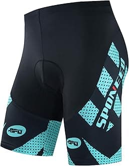 sponeed Men Bike Shorts Cushioned Biking Wear Gear Road Cycling Bottoms