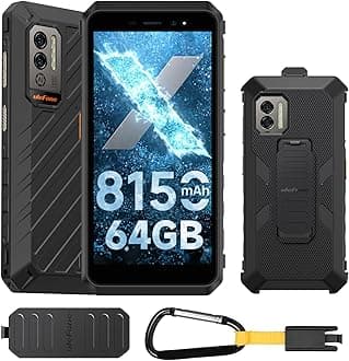 Ulefone Power Armor X11 Pro Rugged Smartphone, 8GB 64GB, 8150mAh Battery, Android 12 Mobile Phones, 4G Dual SIM, 16MP AI Camera, 5.45 inch Tough Screen, Waterproof Outdoor Phone Unlocked, UK Version