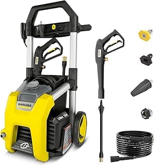 Karcher K1700 Electric Power Pressure Washer 1700 PSI TruPressure, 3-Year Warranty, Turbo Nozzle Included
