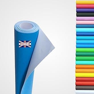 Wrapping Paper roll, Large Display Poster Paper Roll, Backing Paper 10m x 76cm - 80gsm Art, School Craft, Packing, Table Runner, Notice Boards, Drawing, Painting, Backdrop, Kraft Paper. (Azure)