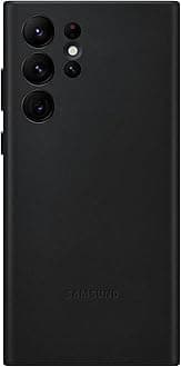 Samsung Official S22 Ultra Leather Basic Case Cover for Samsung Official S22 Ultra (Black)