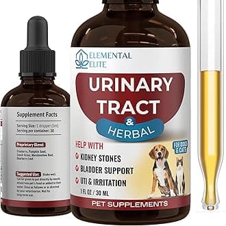 Urinary Tract Health Treatment for Dogs & Cats – Natural Herbal UTI Support Drops with Cranberry Extract – Promotes Bladder, Kidney & Digestive Wellness – Support Renal Function