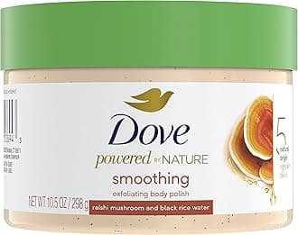 Dove Powered By Nature Smoothing Body Polish Exfoliating With 5 Natural Origin Ingredient Blend For Skin Care 10.5 oz (Pack of 1)