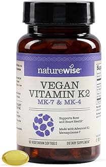 Vitamin K2 600mcg Supplement with MK-7 100mcg & MK-4 500mcg - Enhanced Bioavailable Formula - K Complex for Bone and Heart Health - Vegan, Gluten Free, Non-GMO -90 Softgels[3-Month Supply]