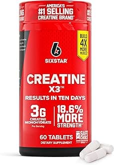 Creatine Pills, X3 (60 Caplets) - Creatine for Women & Men - Creatine Capsules Support Muscle Strength - Pre & Post Workout Creatine Supplement for Muscle Recovery & Building - 20 Servings