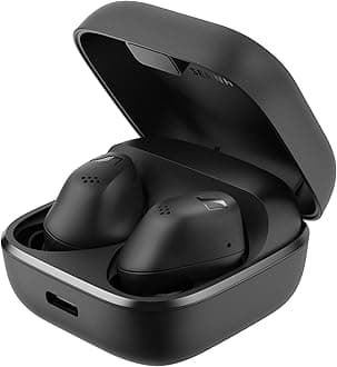 ACCENTUM True Wireless Earbuds - Crystal-Clear Sound with Hybrid ANC, Ergonomic Design, 28-Hour Battery Life, Touch Interface and Dual Mic Call Quality - Black