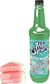Hip Syrups - Watermelon Sugar Free Simple Syrup Designed for Water Flavor, Bubble Tea, Boba Tea, Cocktails, Watermelon Flavoring, Water Enhancer, Drink Mix for Ice Tea, Lemonade & More, Zero Calorie Flavoring, Keto Friendly, Sugar Free
