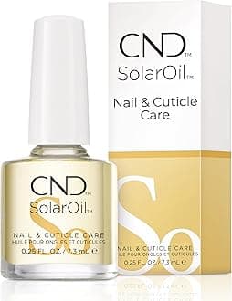 SolarOil Cuticle Oil, Natural Blend Of Jojoba, Vitamin E, Rice Bran and Sweet Almond Oils, Moisturizes and Conditions Skin, 0.25 fl oz