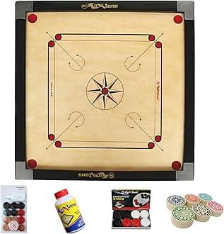 Carrom Board 32 INCH Full Size with 1.5" Border (Premium) with STRICKER & Accessories